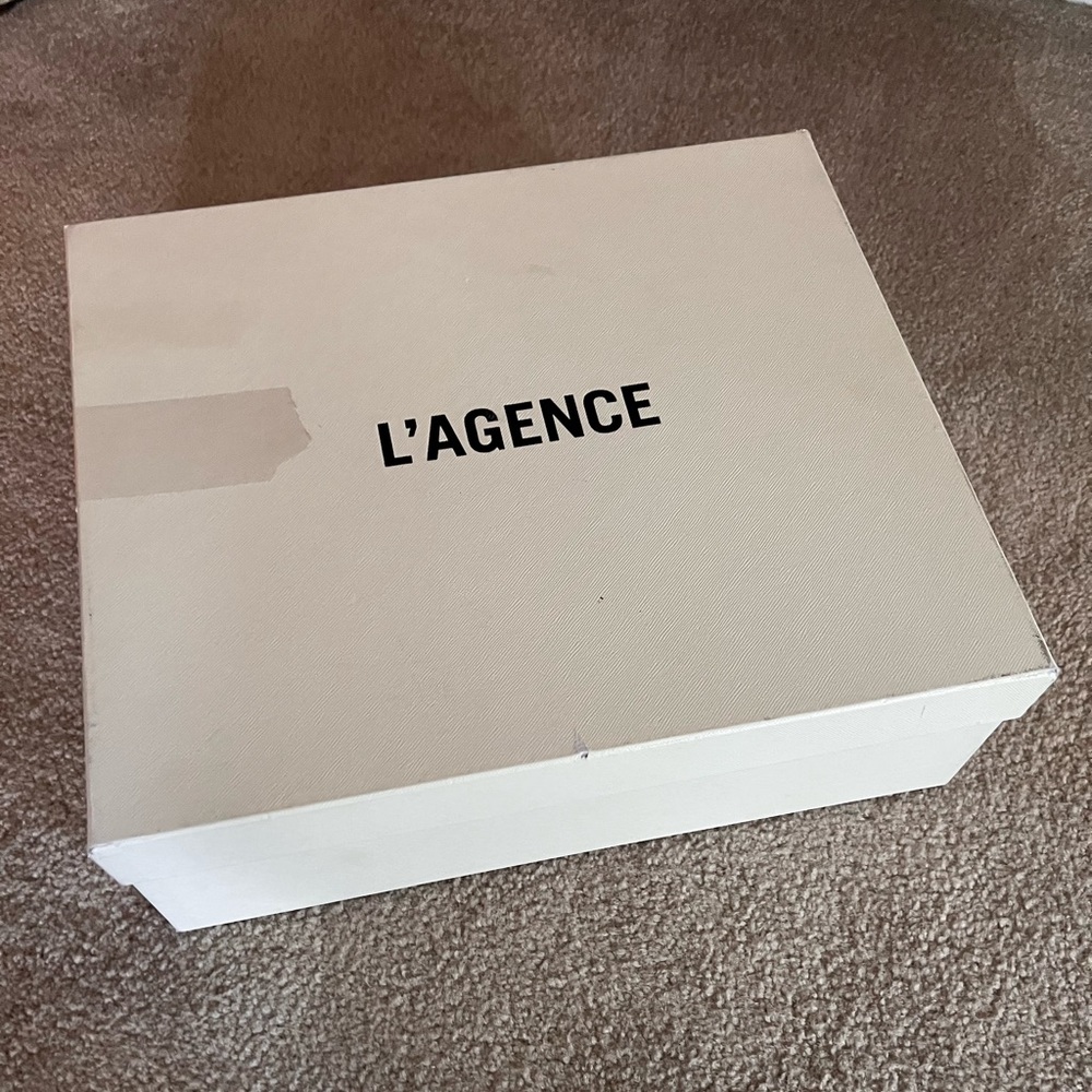 L’Agance light pink booties — 39.5 euro